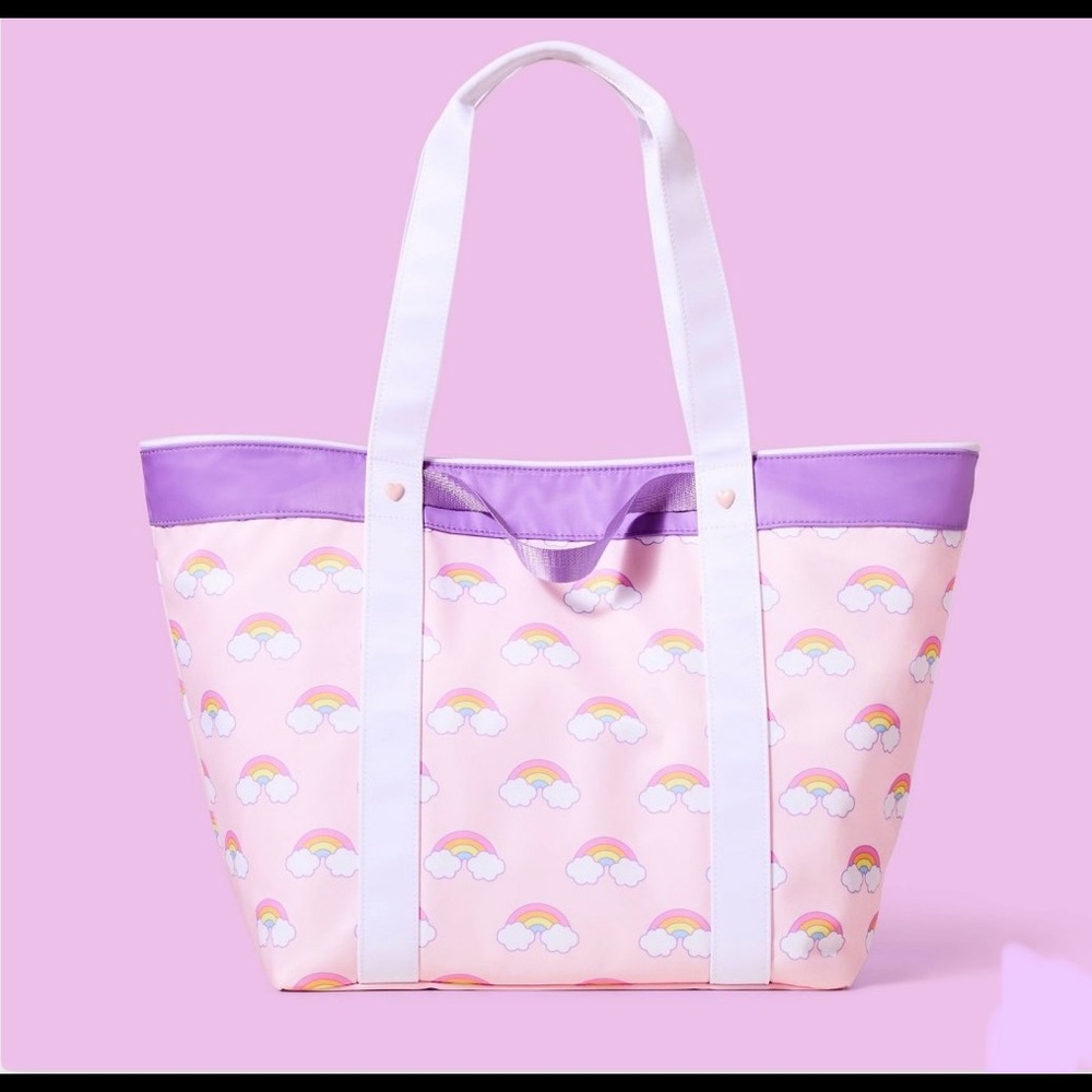NWT Stoney Clover Lane x Target rainbow tote bag